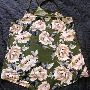 Floral Sleepwear Tank Top